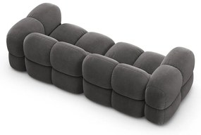 Сив кадифен диван 250 cm Loretto – Cosmopolitan Design