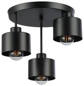 Висящ полилей 3xE27/35W/230V Ø 30 см черен