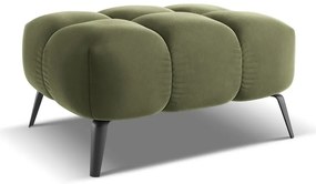 Зелена кадифена табуретка Nalu – Makamii