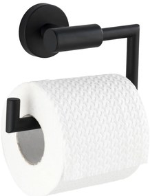 Матово-черен самозалепващ държач за тоалетна хартия от неръждаема стомана Bosio – Wenko