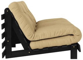 Сгъваем диван в цвят горчица 160 cm Roots Black Night – Karup Design