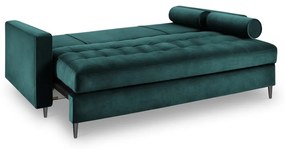 Петролнозелено кадифено канапе Santo - Milo Casa