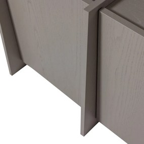 Сива маса за телевизор от декор от ясен 102x53x44 cm Brock – WOOOD