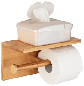 Държач за тоалетна хартия от бамбук за монтиране на стена Duo Bambusa - Wenko