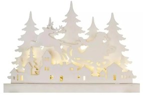 LED Коледна декорация LED/2xAA малко село