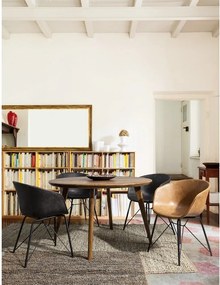 Тъмносив тапициран трапезен стол Warhol – Bizzotto