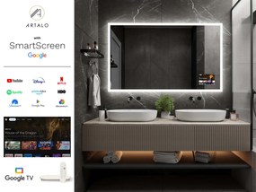 SMART огледало със светодиодно осветление M1 + SmartScreen with Google TV