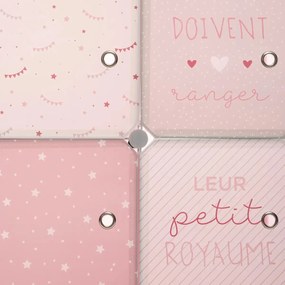 Детски текстилен гардероб atmosphera, 139 cm, Розов