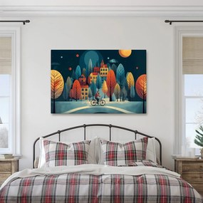 Картина на платно – Зимна разходка под звездите