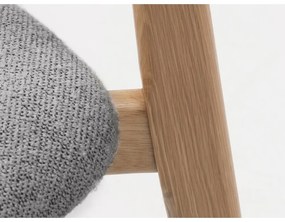 Трапезен стол в светлосив и естествен цвят Elim – Unique Furniture