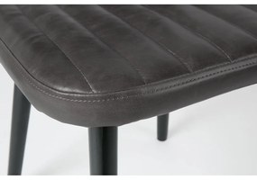 Черен трапезен стол Jake Worn - White Label