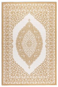 Външен килим в цвят жълта охра и кремаво 80x150 cm Gemini – Elle Decoration