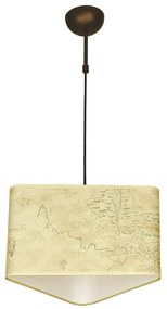 Пендел МАГЕЛАН, патина, абажур Глобус, 1xE27