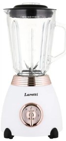 Блендер Laretti LR-FP7310, 500W, 1.5 л, Ножове от неръждаема стомана, 2 скорости + импулс, Заключващ механизъм, Бял