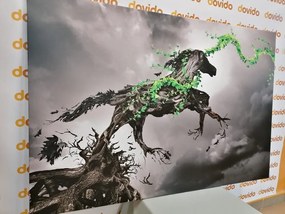 Картина на платно – Кон в уникално изпълнение