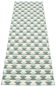 Зелена и тюркоазена пътека за открито и закрито 70x250 cm Dana Army – Pappelina