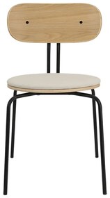 Черно-кремав трапезен стол Curious - UMAGE