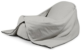 Светлосив детски пуф от букле Cocoon 120 – SLOWDOWN