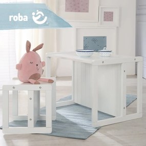 Бяла детска пейка Country Style – Roba