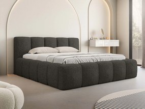 Тапицирано легло Kevson-Черен-140 x 200