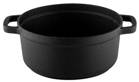 Чугунена тенджера Muhler Tika MR-2448CI, 24x10.5 см, 3.4 л, Индукция, Черен