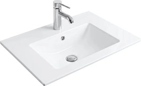 REA-U0040 - Вграден умивалник DAFNE 46,5x76 см керамика/лъскаво бяло