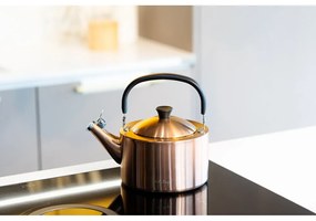 Чайник от неръждаема стомана в меден цвят 1,5 l Diamante – Vialli Design
