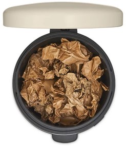 Кош за боклук с педал Brabantia NewIcon 1005535, 20 л, Плавно затваряне, Противоплъзгаща основа, Бежов