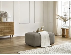 Сиво-кафява табуретка от букле Tina – Bobochic Paris