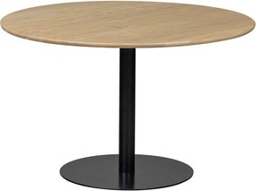Кръгла трапезна маса с дъбова дървена плоскост ø 120 cm Tablo – WOOOD