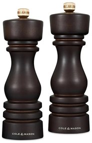 Cole&Mason - Комплект мелнички за сол и пипер LONDON 2 бр 18 см бук/кафяво