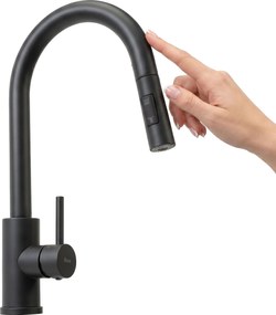 Смесител за кухня Rea Fresh Touch Black Matt