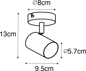 Модерен прожектор месинг регулируем - Jeana