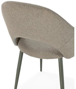 Зелени тапицирани трапезни столове в комплект 2 бр. Lia – Marckeric