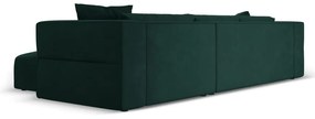 Зелен ъглов диван, десен ъгъл Esther – Milo Casa