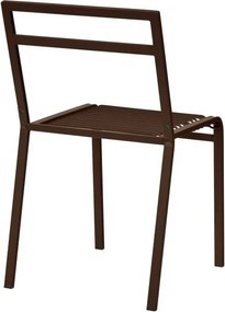 Тъмнокафяв градински стол метален Oto – noo.ma