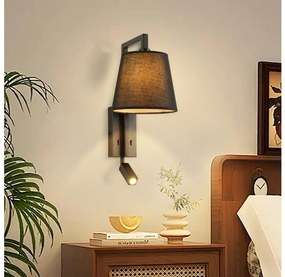 Brilagi - LED Аплик RAYA 1xE14/40W/230V + LED/3W черен