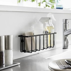 Черна метална стойка за перилни препарати без пробиване Film Hook – YAMAZAKI