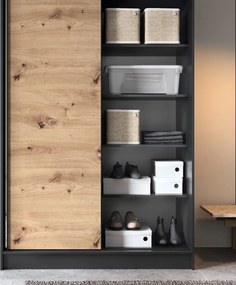 Плъзгащ се гардероб Svole II с Огледало