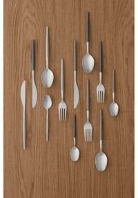 Тъмносиви//сребърни прибори за хранене 16 бр. от неръждаема стомана Maxime – Blomus