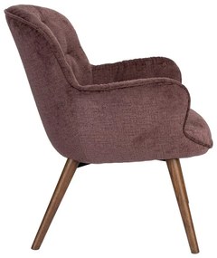 Тъмнолилаво кадифено кресло Lenn – Dutchbone