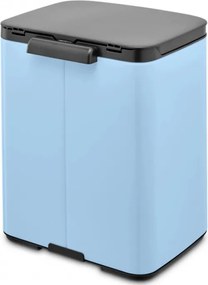 Кош за боклук Brabantia Bo Small 1006631, 7 л, Плавно и безшумно отваряне, Противоплъзгаща основа, Светлосин