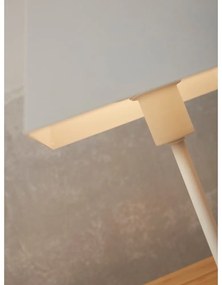 Бяла настолна лампа с метален абажур (височина 31 cm) Perth – it's about RoMi