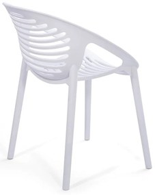 Комплект от 4 бели стола за хранене Jaanna и маса от естествен цвят Marienlist - Bonami Essentials