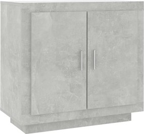 811821 vidaXL Сайдборд, бетонно сив, 80x40x75 см, инженерно дърво