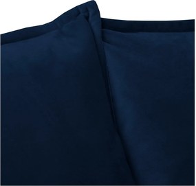 Тъмносин кадифен диван 138 cm Juli – Ropez