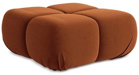 Оранжева кадифена модулна табуретка Lokua – Makamii