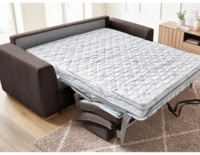 Кафяв разтегателен диван от рипсено кадифе 225 cm Augustin – Bobochic Paris