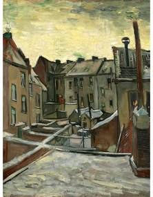 Живопис - репродукция 30x40 cm Houses Seen from the Back, Vincent van Gogh - Fedkolor