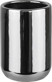 Керамична чаша за четки за зъби в сребрист цвят Lotus – Mette Ditmer Denmark